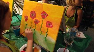 Me painting Red Poppies